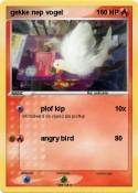 gekke nep vogel