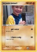 no justin biebe