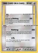 OMG CARD ON A