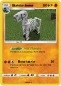 Skeleton horse