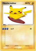 Pikachu surfeur