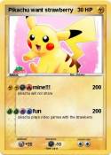 Pikachu want