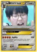 Kim's face