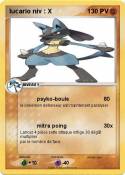 lucario niv : X