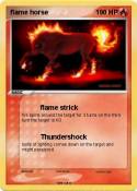 flame horse