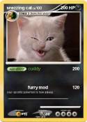 snezzing cat