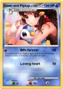 Dawn and Piplup