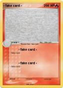 fake card -