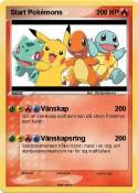 Start Pokémons
