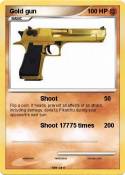 Gold gun