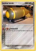 nuclear bomb