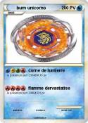 burn unicorno