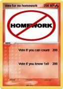 Vote for no hom