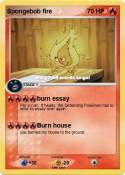 Spongebob fire