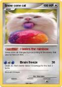 Snow cone cat