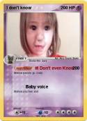 I don't know