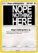 Nope nothing