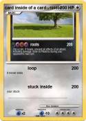 card inside of