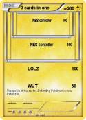 3 cards in one