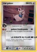 chat guitare