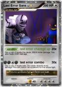 Last Error Sans