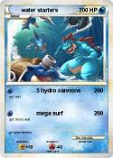 water starters