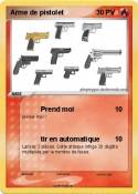 Arme de pistole