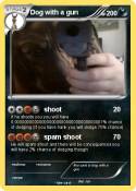 Dog with a gun