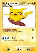 surfing pikachu