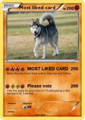 Most liked card