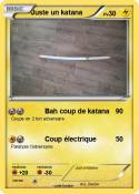 Juste un katana