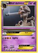 Sad skeleton