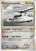 Russian gunship