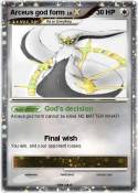 Arceus god form