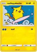 surfing pikachu