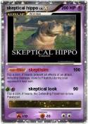 skeptical hippo