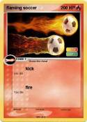 flaming soccer