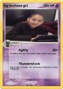 big forehead
