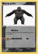 Most op gorilla