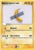 Banana taped
