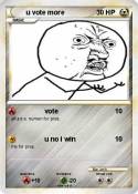 u vote more