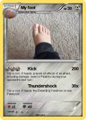 My foot