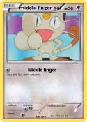 middle finger
