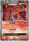 burning dragon
