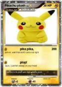 Pikachu plush