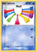 water balloons