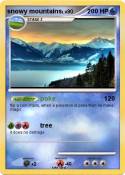 snowy mountains