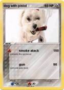 dog with pistol