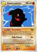 Shadow pikachu