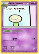 bored person